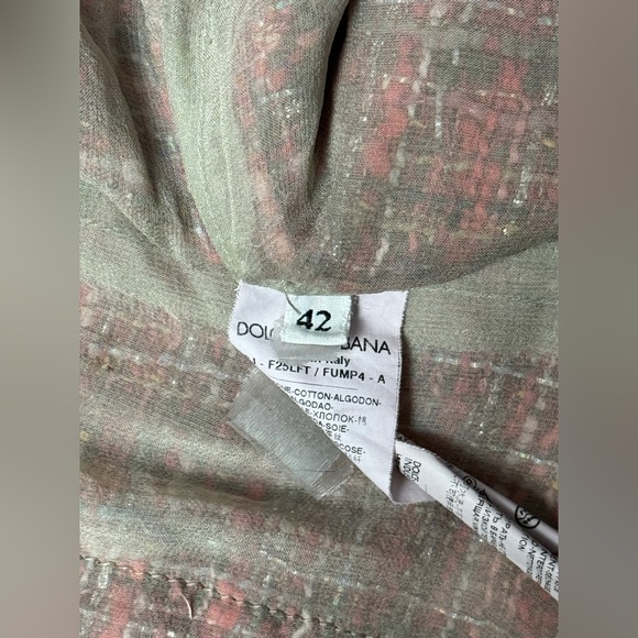 Dolce & Gabbana Lightweight Tweed Jacket - Picture 11 of 13